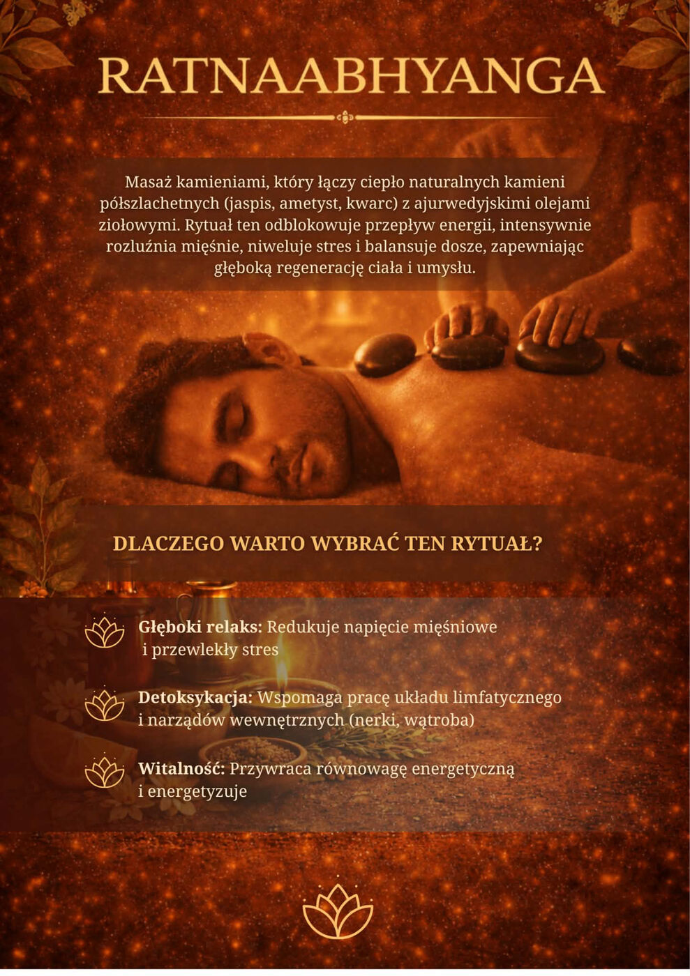 Ratnaabhyanga — masaż kamieniami półszlachetnymi